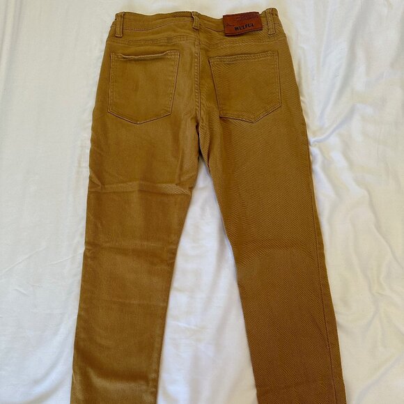 WULFUL Men's Slim Fit Skinny Stretch Denim Jeans Pants - Picture 2 of 4